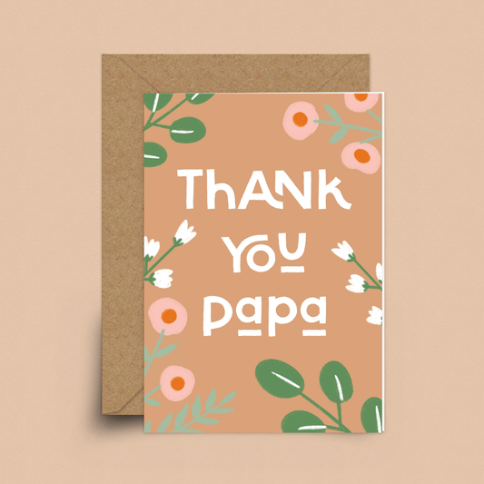 Thank You Papa Card By Sakina Saïdi
