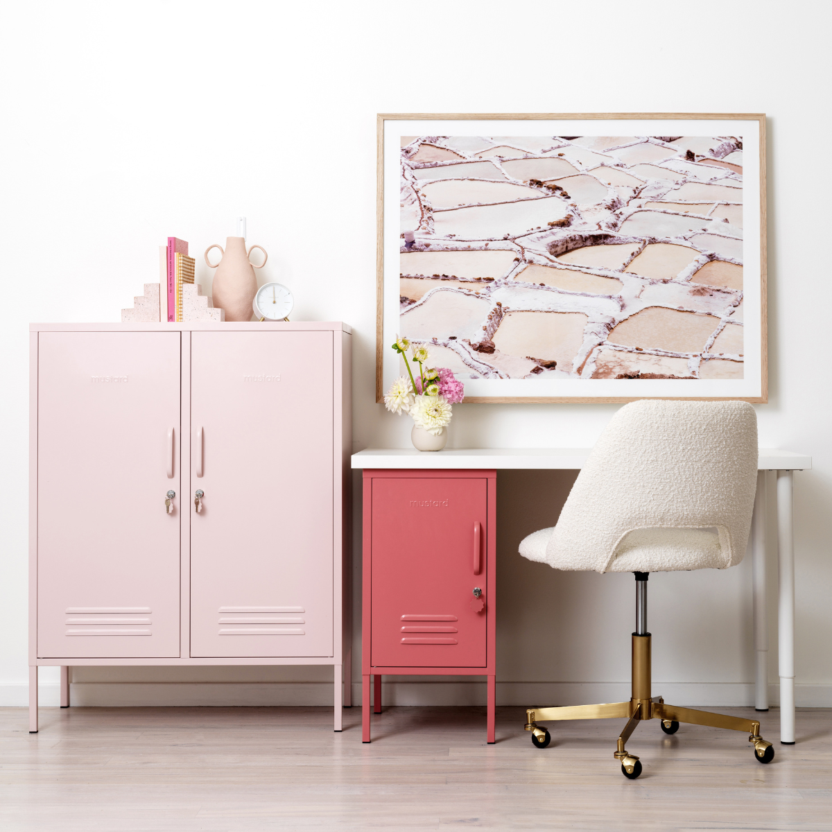 The Midi Locker in Blush By Mustard Made