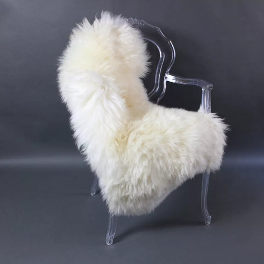 Luxury British Sheepskin in Natural White
