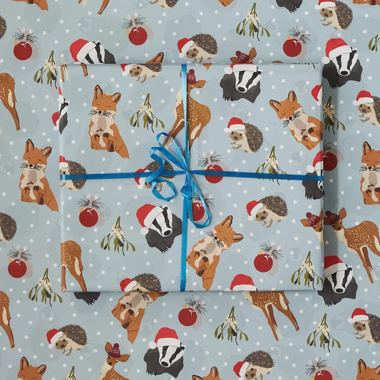 Woodland Christmas Gift Wrap By Lorna Syson