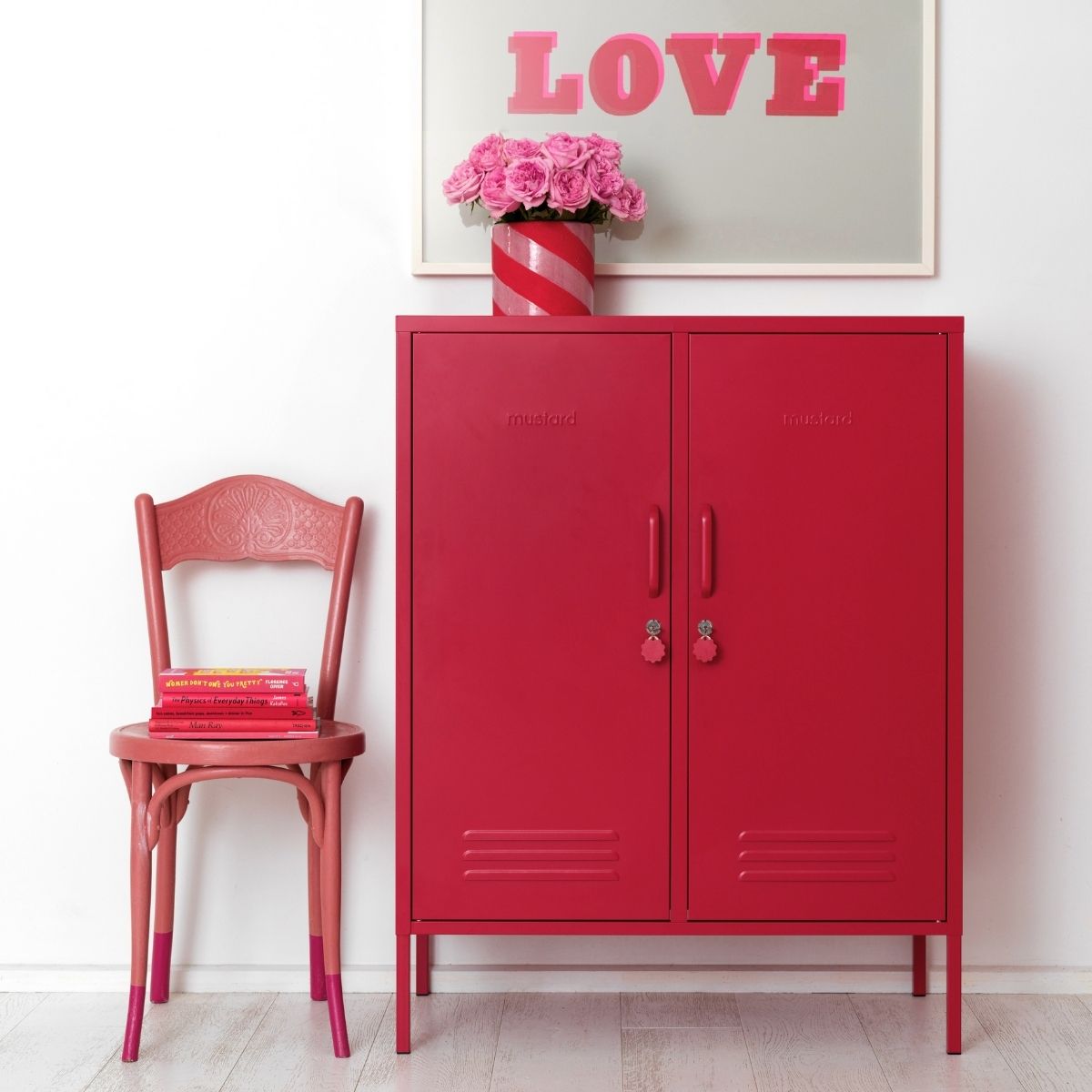 The Midi Locker in Poppy By Mustard Made