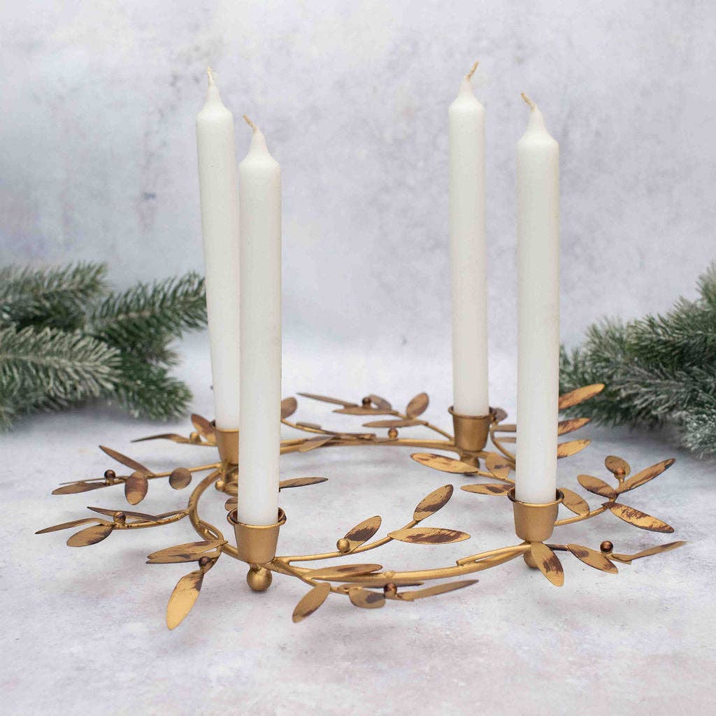 Golden Olive Candle Holder Table Centrepiece - PRE ORDER