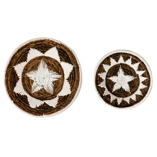 Guma Banana Fibre Embroidered Wall Decor Basket By Soeji