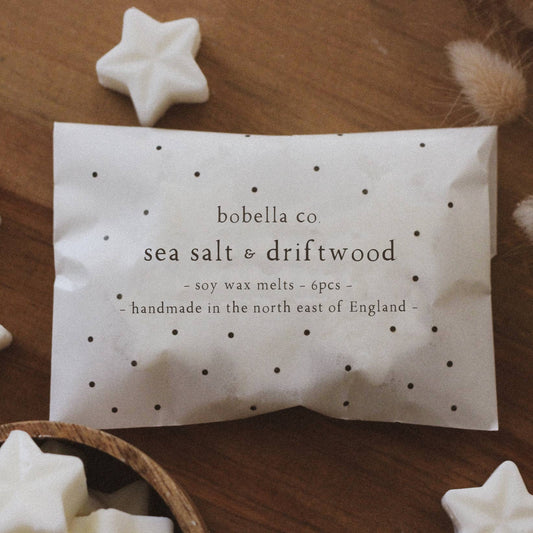 Sea Salt & Driftwood Soy Wax Melts By Bobella
