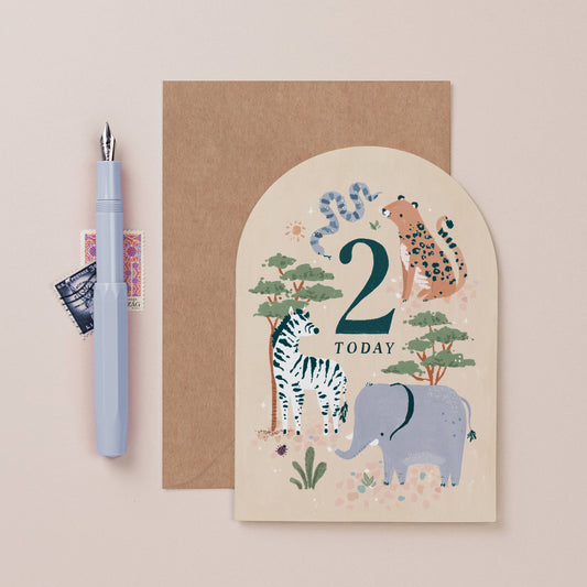 Age 2 Birthday Card By Sister Paper Co.