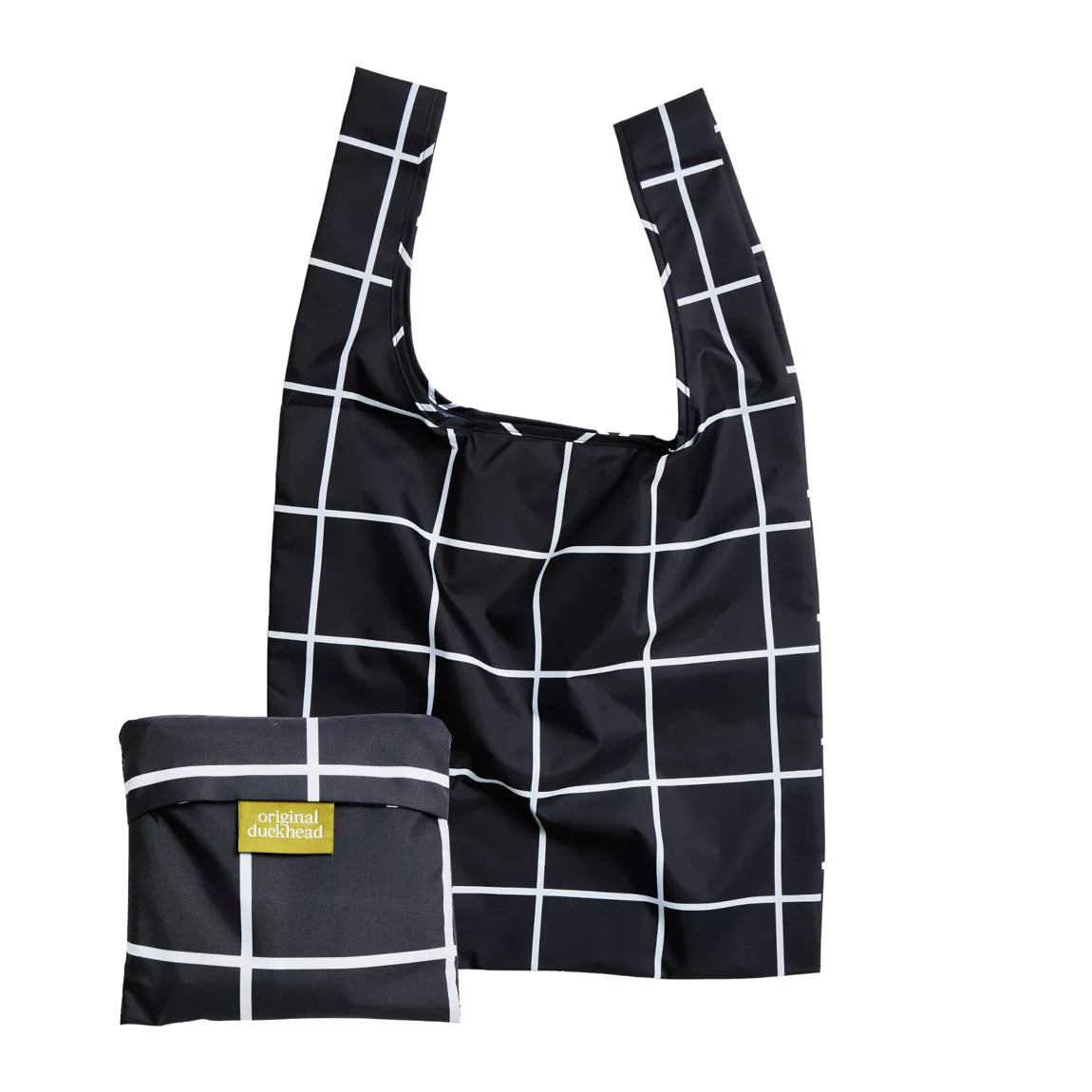 Black Grid Reusable Bag By Original Duckhead