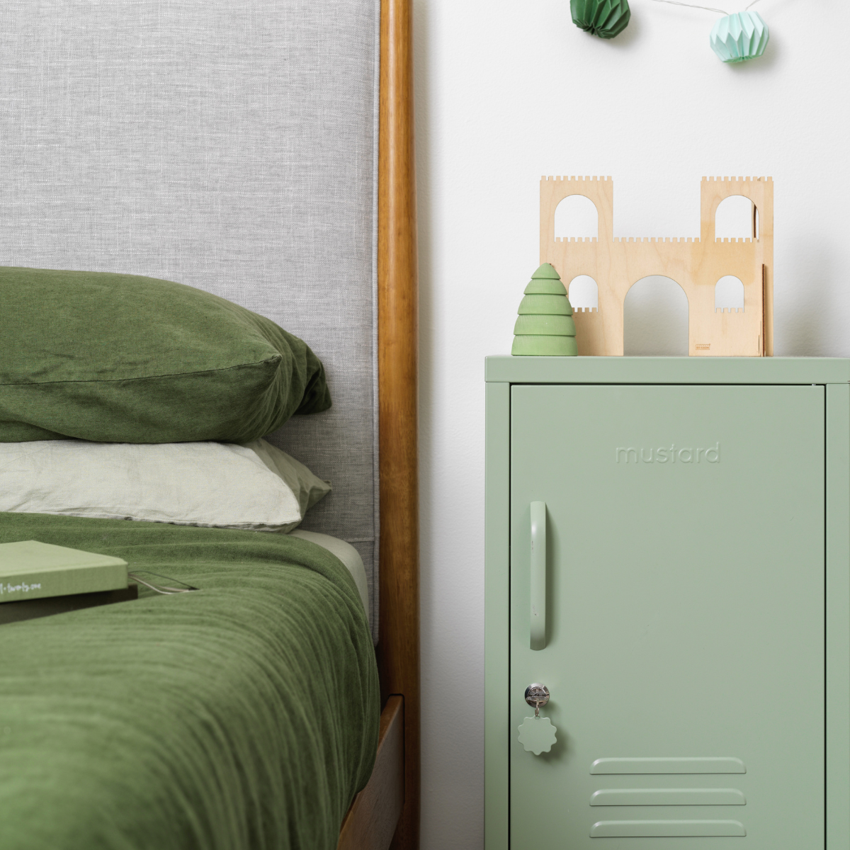 The Shorty Locker in Sage By Mustard Made