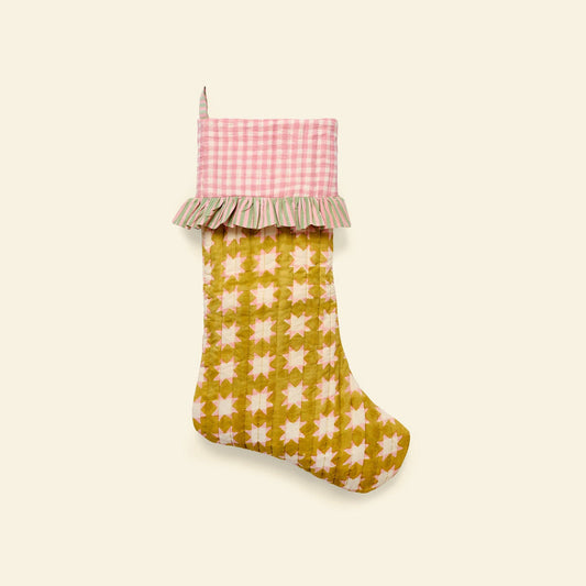 Quilted Christmas Stocking | Carousel Honey By Yonder - PRE ORDER