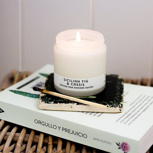 Sicilian Fig & Cassis Travel Candle - By Brownstone London