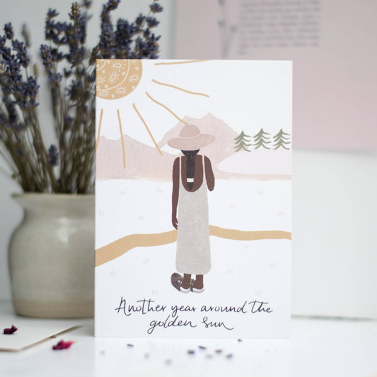 'Around The Golden Sun' Greeting Card