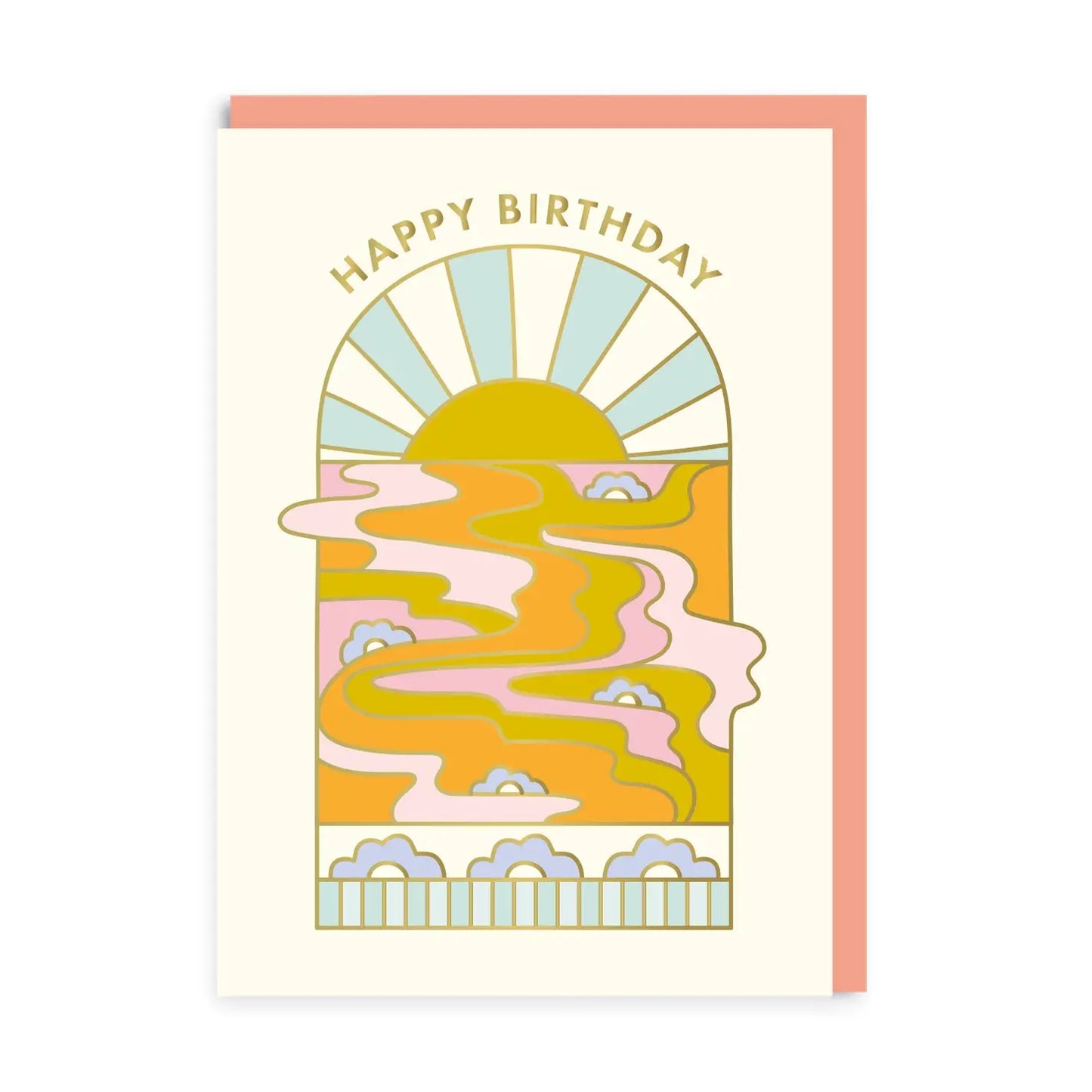 Sunset Birthday Greetings Card
