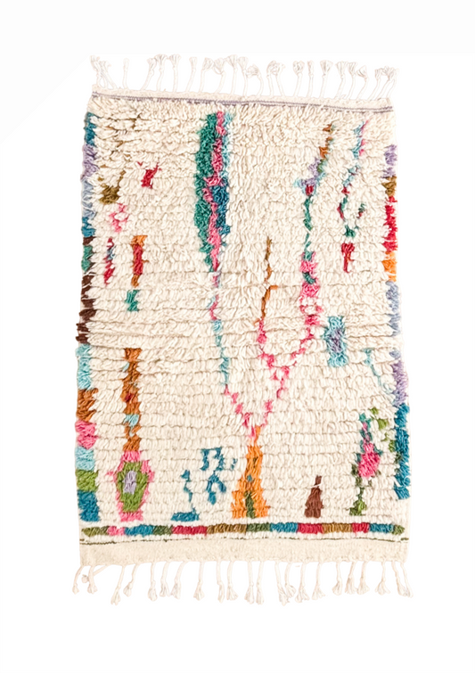 Hind Moroccan Azilal Wool Rug