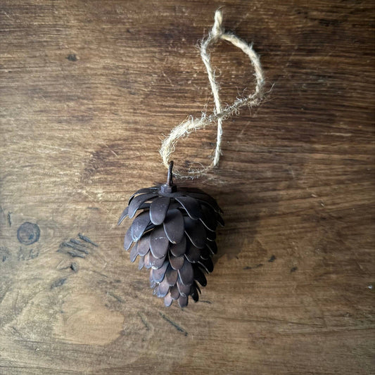 Metal Pine Cone Christmas Decoration