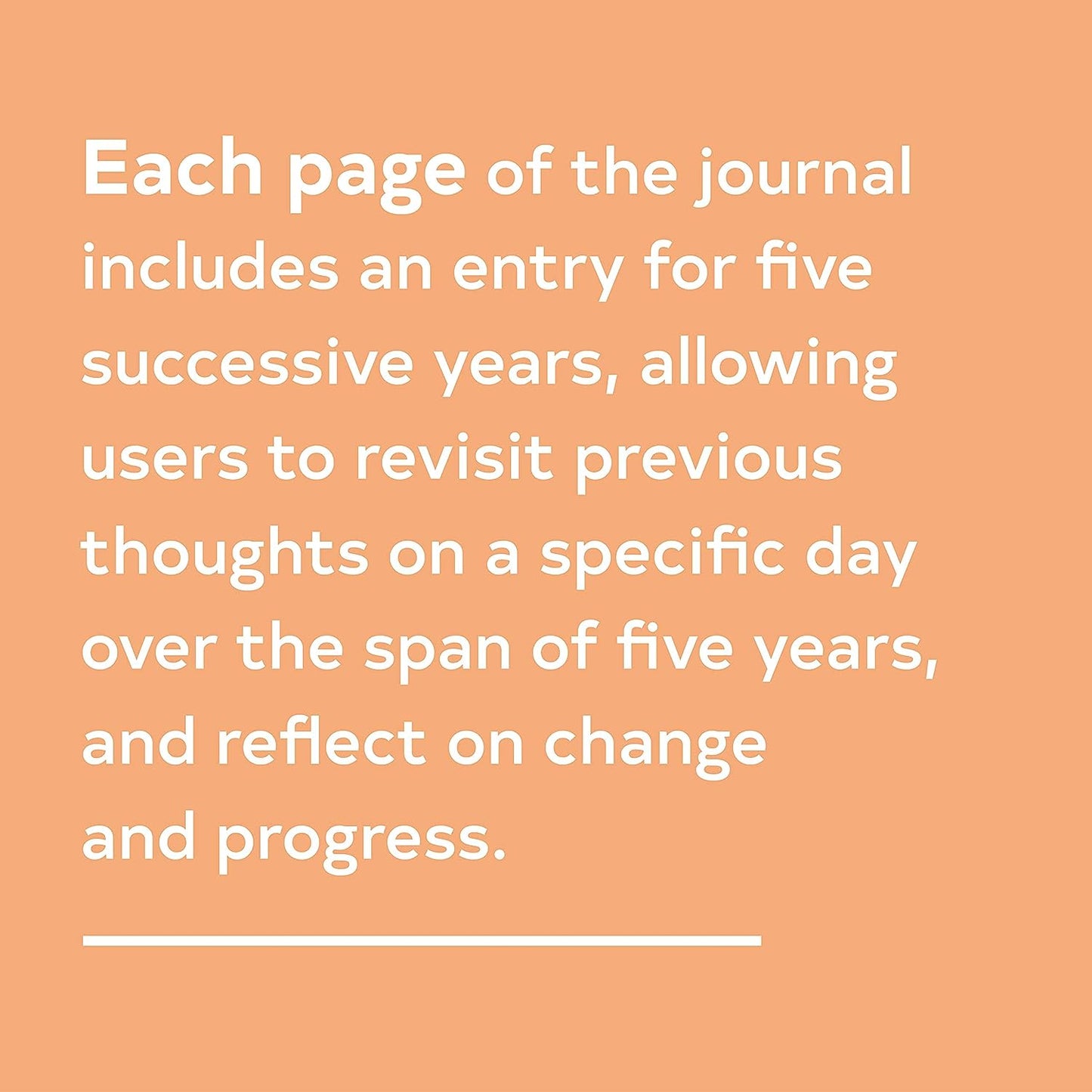 Modern One Line a Day: A Five-Year Memory Journal By Moglea