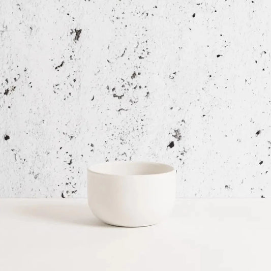 Gharyan Youlha Stoneware Soup Bowl In Matte White