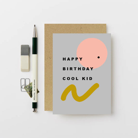 Happy Birthday Cool Kid Card By Katie Leamon