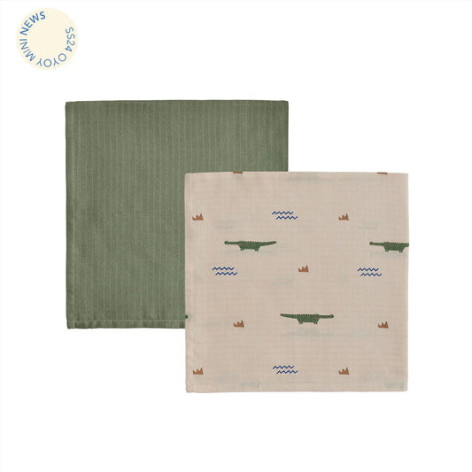 Organic Cotton Crocodile Muslin By OYOY MINI