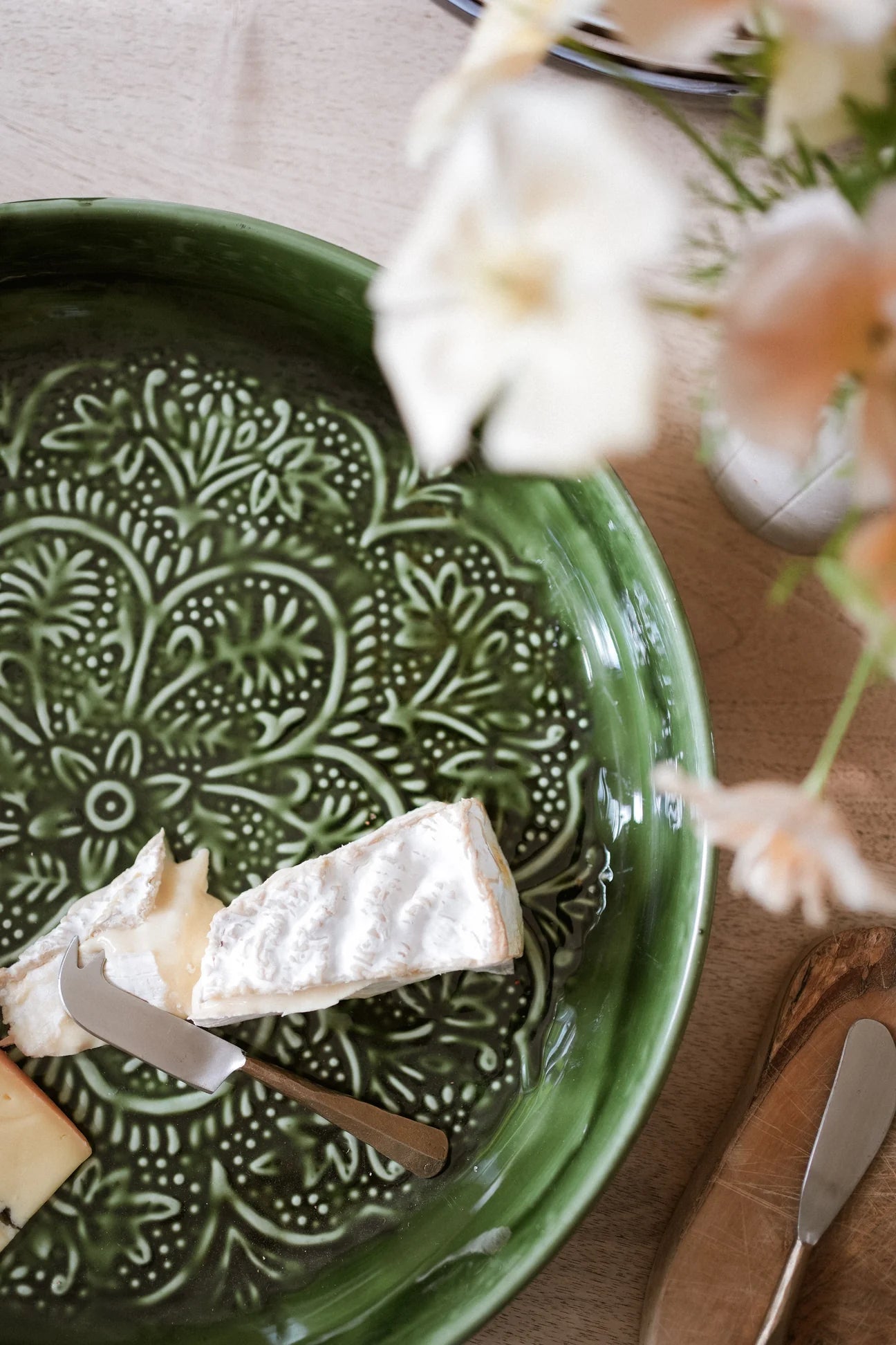 Enamel Round Platter in Forest By Morgan Wright