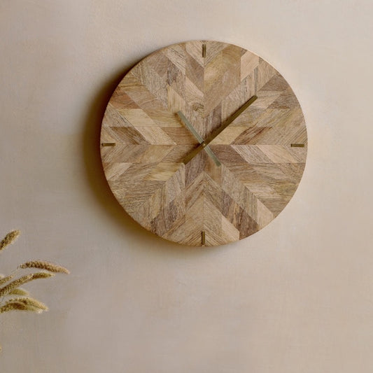 Enugo Mango Wood Clock - By Nkuku