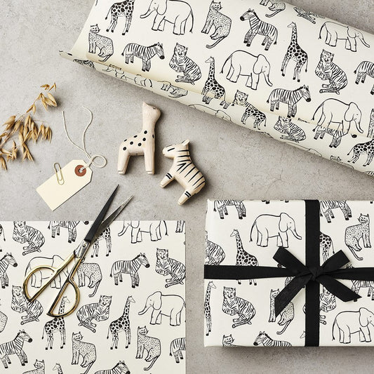 Multi Animal Gift Wrap By Katie Leamon