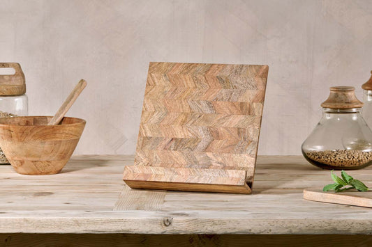 Imsa Mango Wood Book Stand By Nkuku