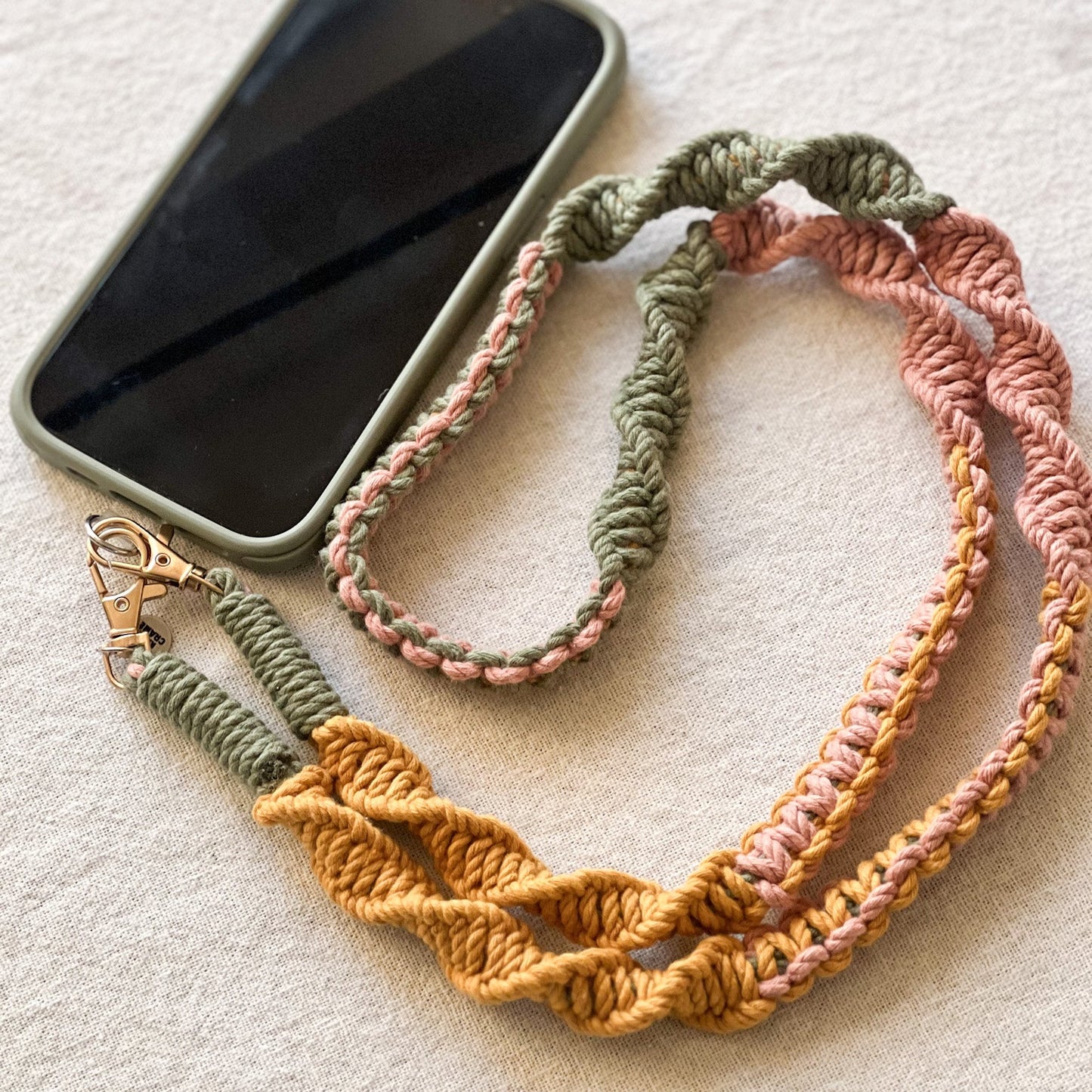 Handmade Macramé Phone Strap By Kali Cramé