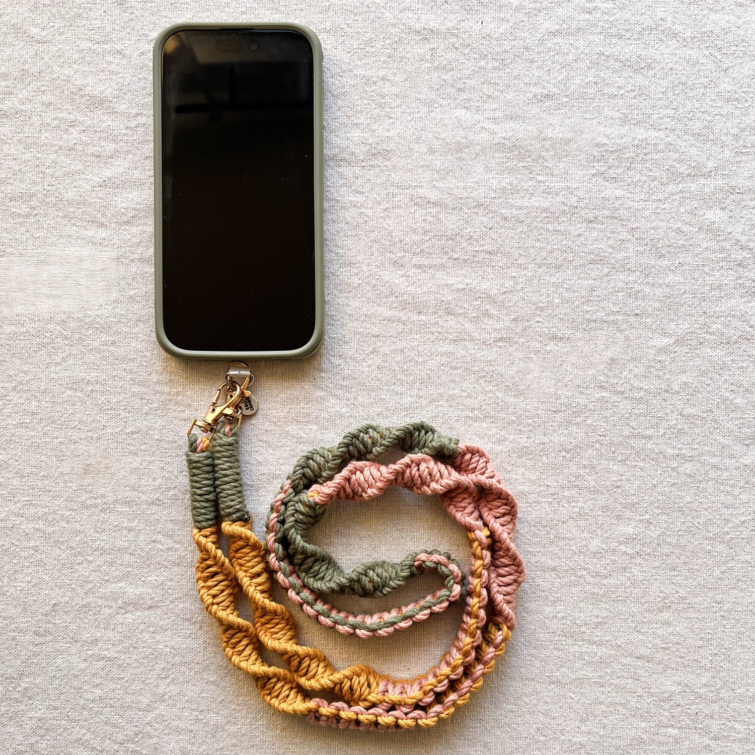 handmade macrame phone strap
