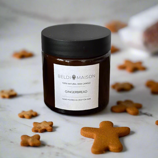 gingerbread scented candle natural wax