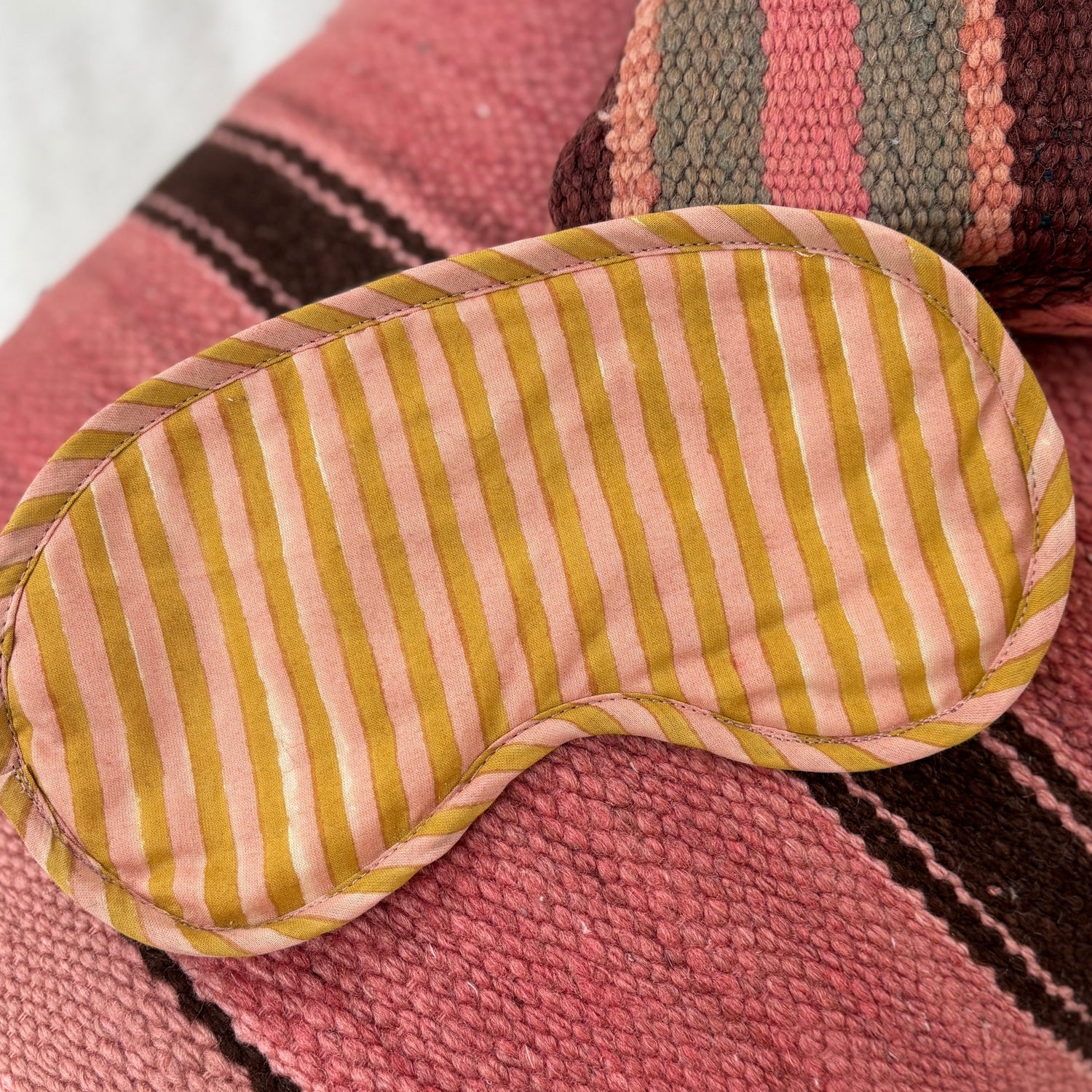 Organic Cotton Eye Mask in Biscuit By Yonder