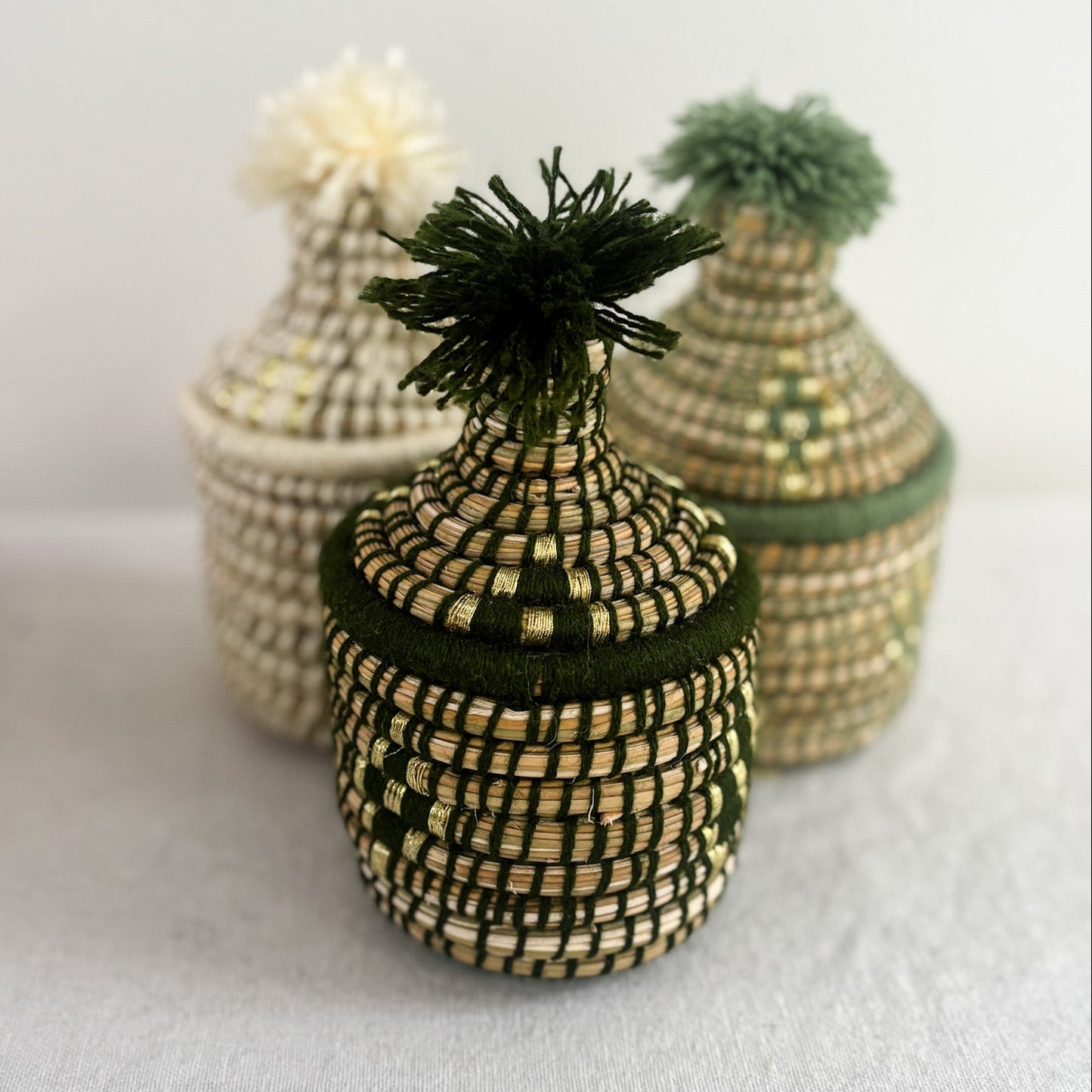 Small Berber Bread Basket in Forest