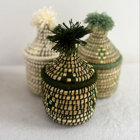Small Berber Bread Basket in Forest