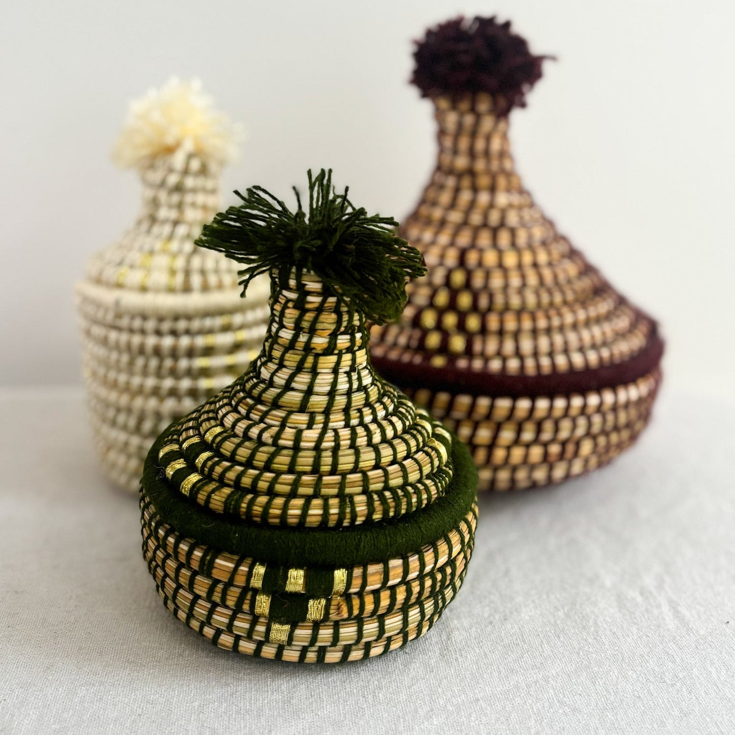 Small Berber Tagine Basket in Forest
