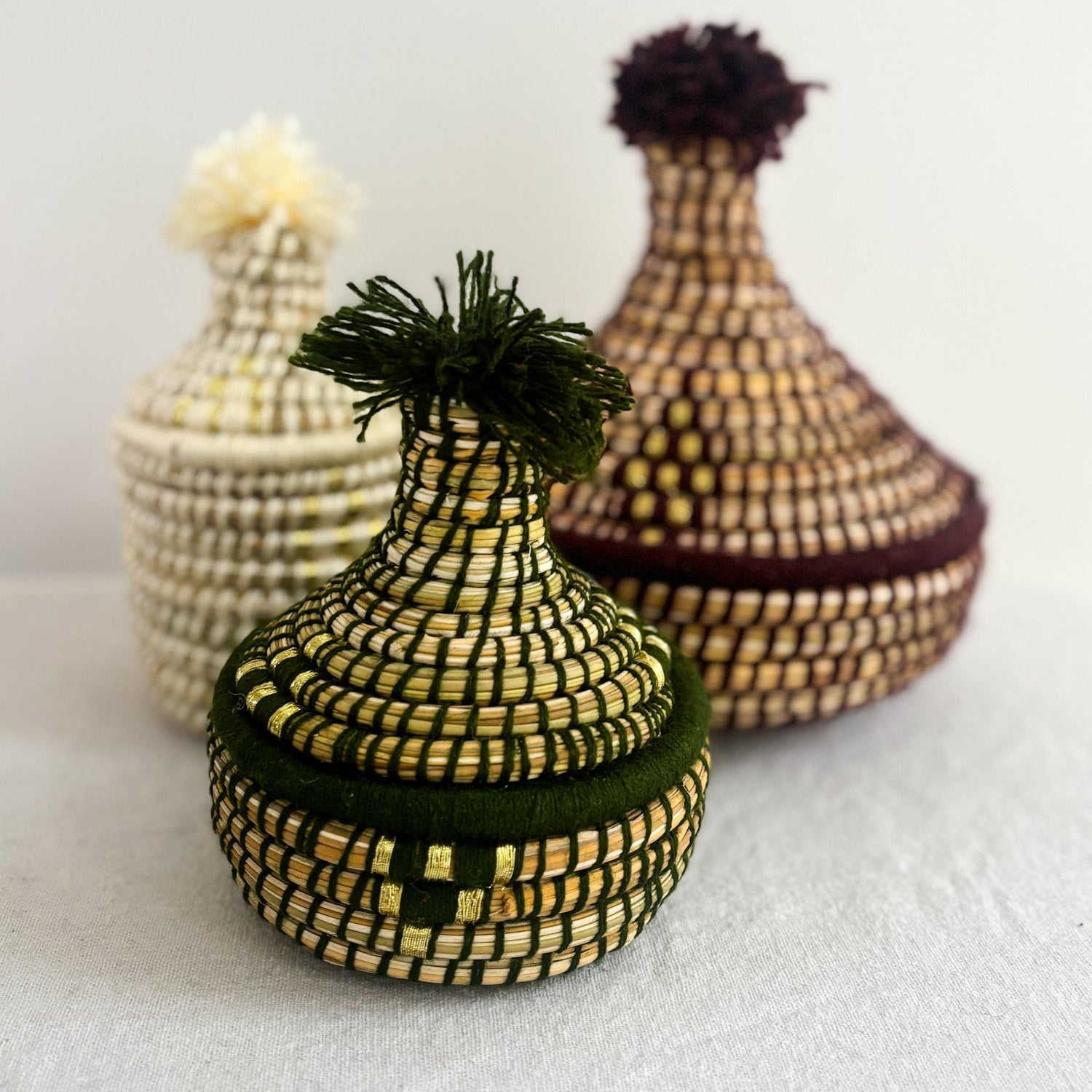 Small Berber Tagine Basket in Forest
