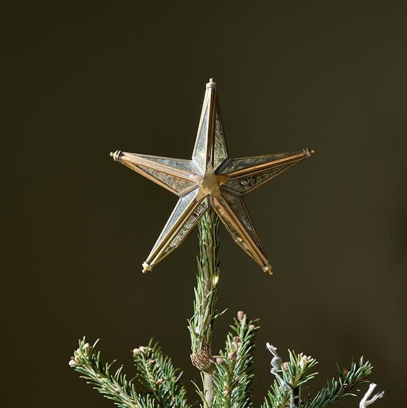 Bakara Star Tree Topper - Antique Brass
