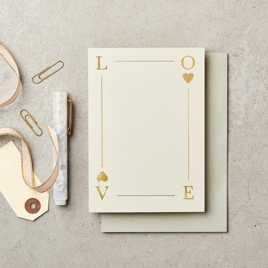 "LOVE" Playing Card By Kate Leamon