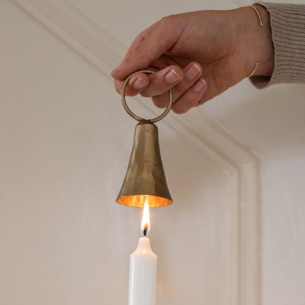 Bell Shaped Brass Candle Snuffer By Morgan Wright