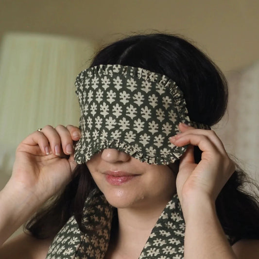 Block Print Eye Mask By Morgan Wright