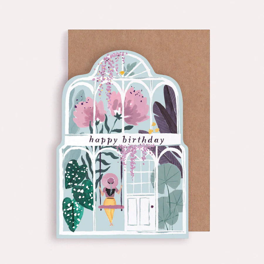 Greenhouse Birthday Card By Sister Paper C
