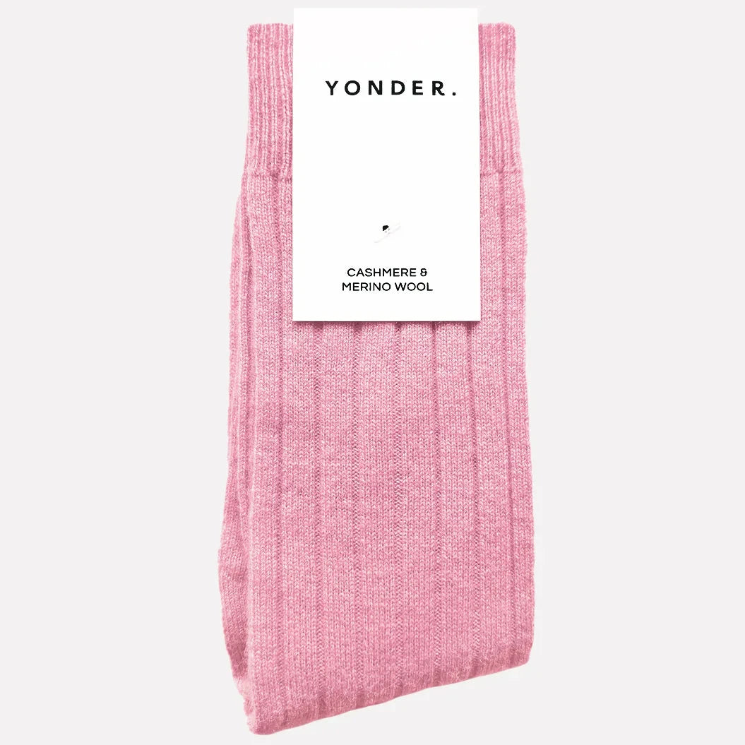 Cashmere and Merino Wool Socks in Rose By Yonder