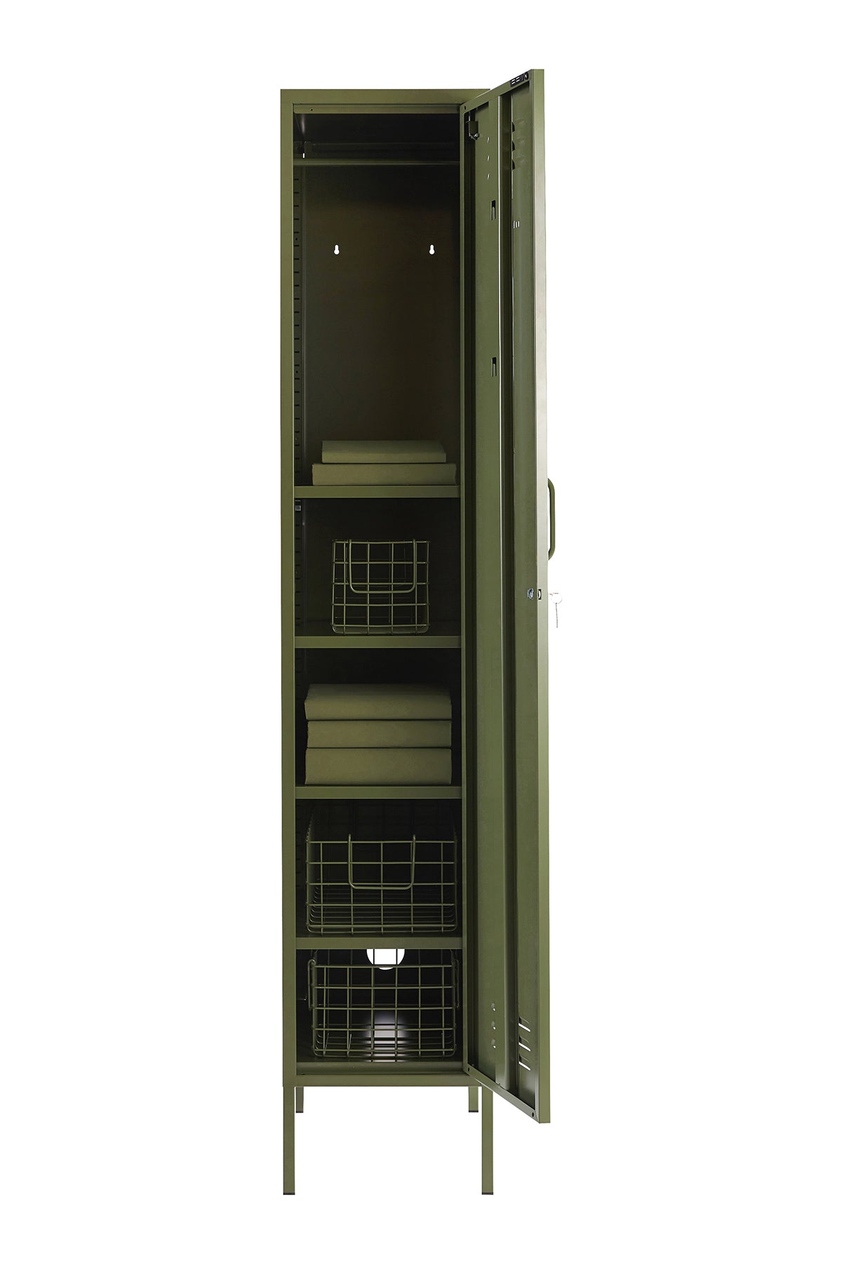 The Skinny Locker in Olive By Mustard Made