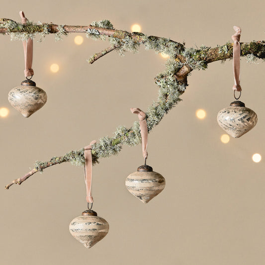 Suhana Christmas Baubles Small (Set of 4) By Nkuku