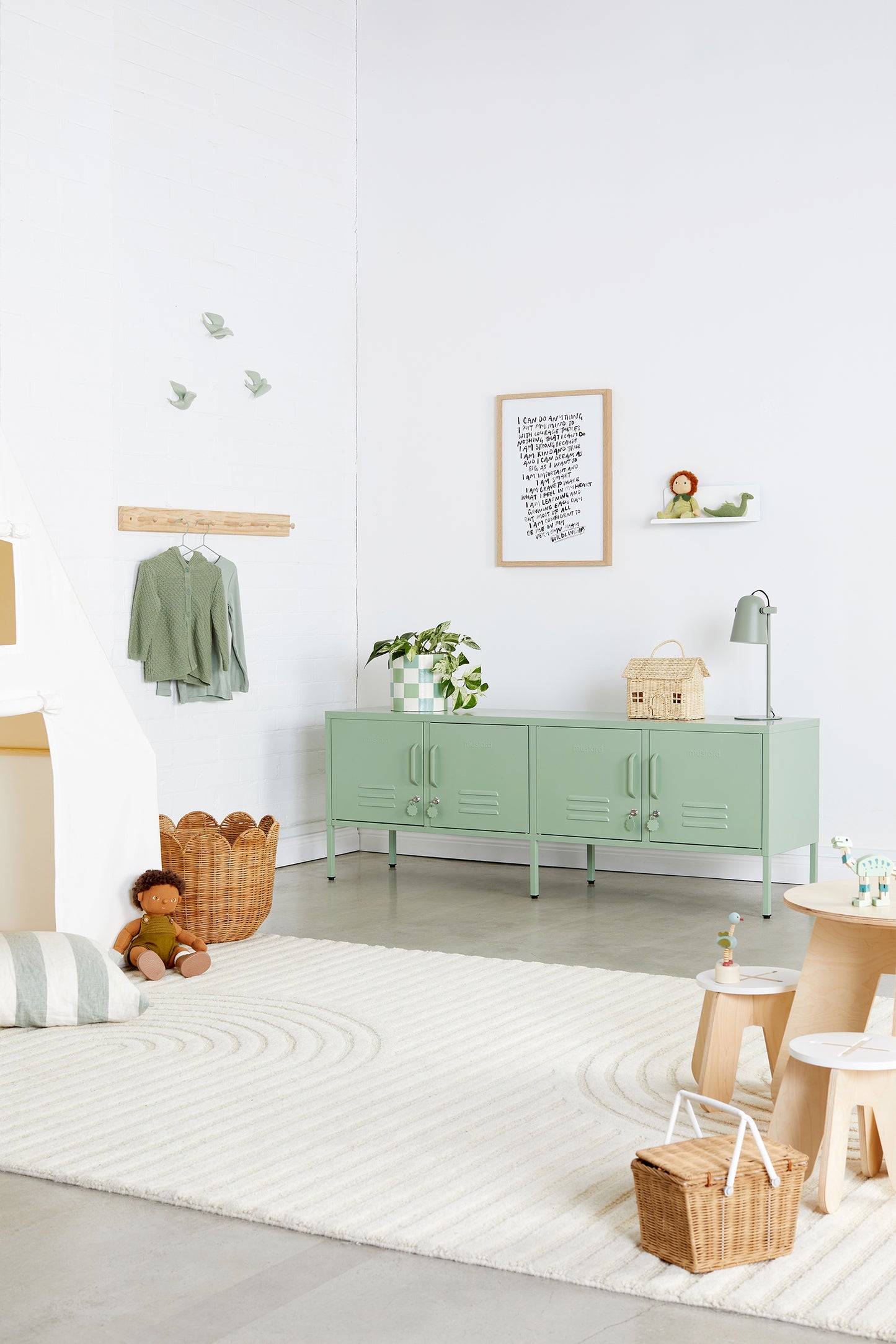 The Standard Locker in Sage By Mustard Made