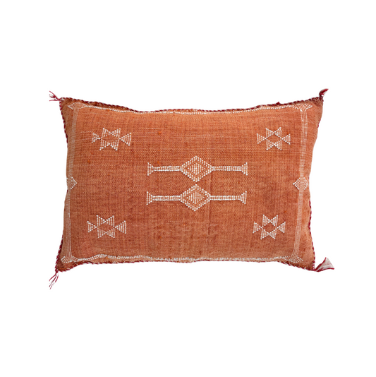 Vegan Cactus Cushion in Terracotta