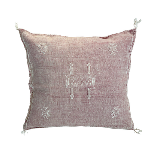 Vegan Cactus Cushion Cover in Pink: Square 50 x 50 cm