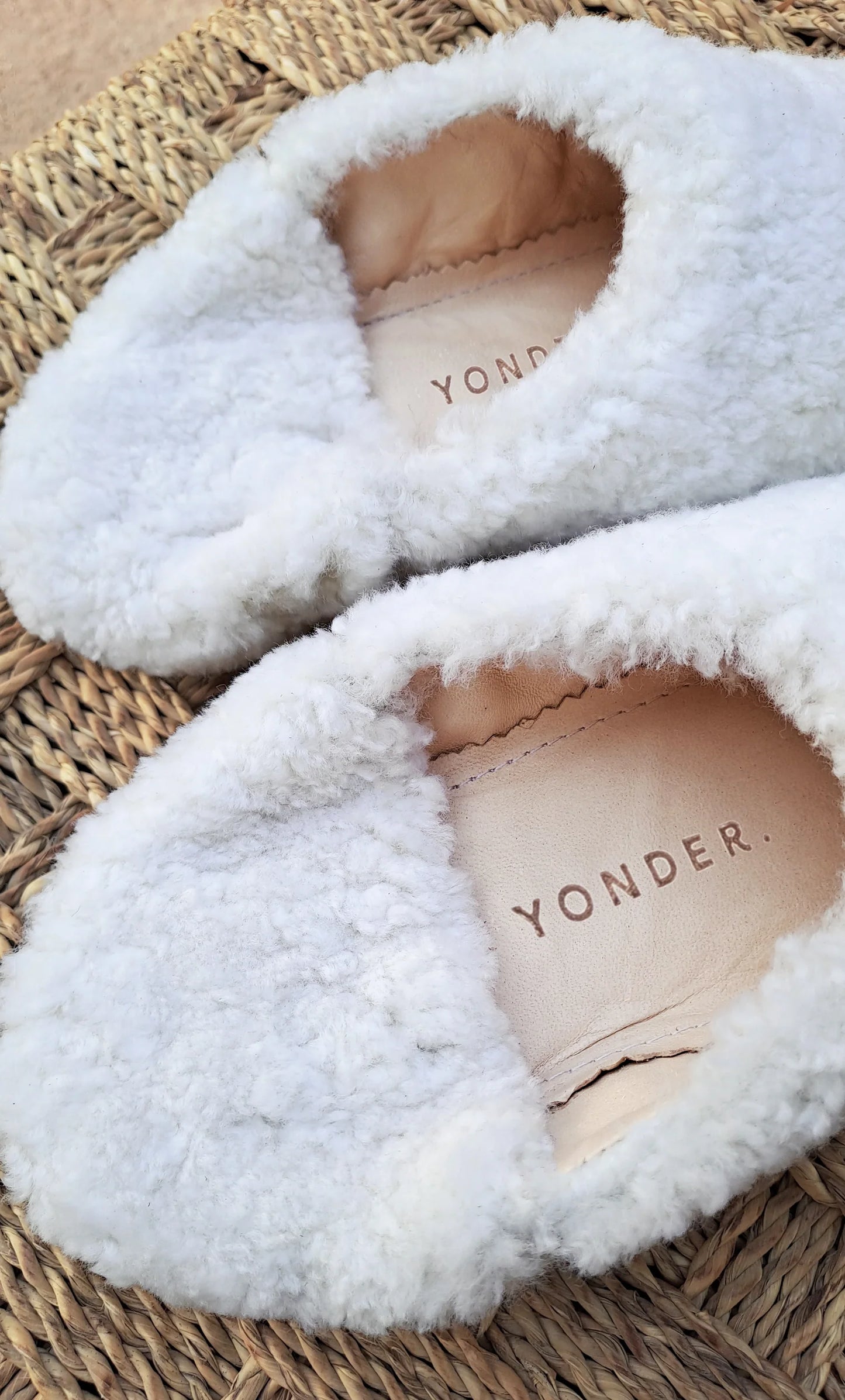Sheepskin Babouche Slippers In Cream By Yonder