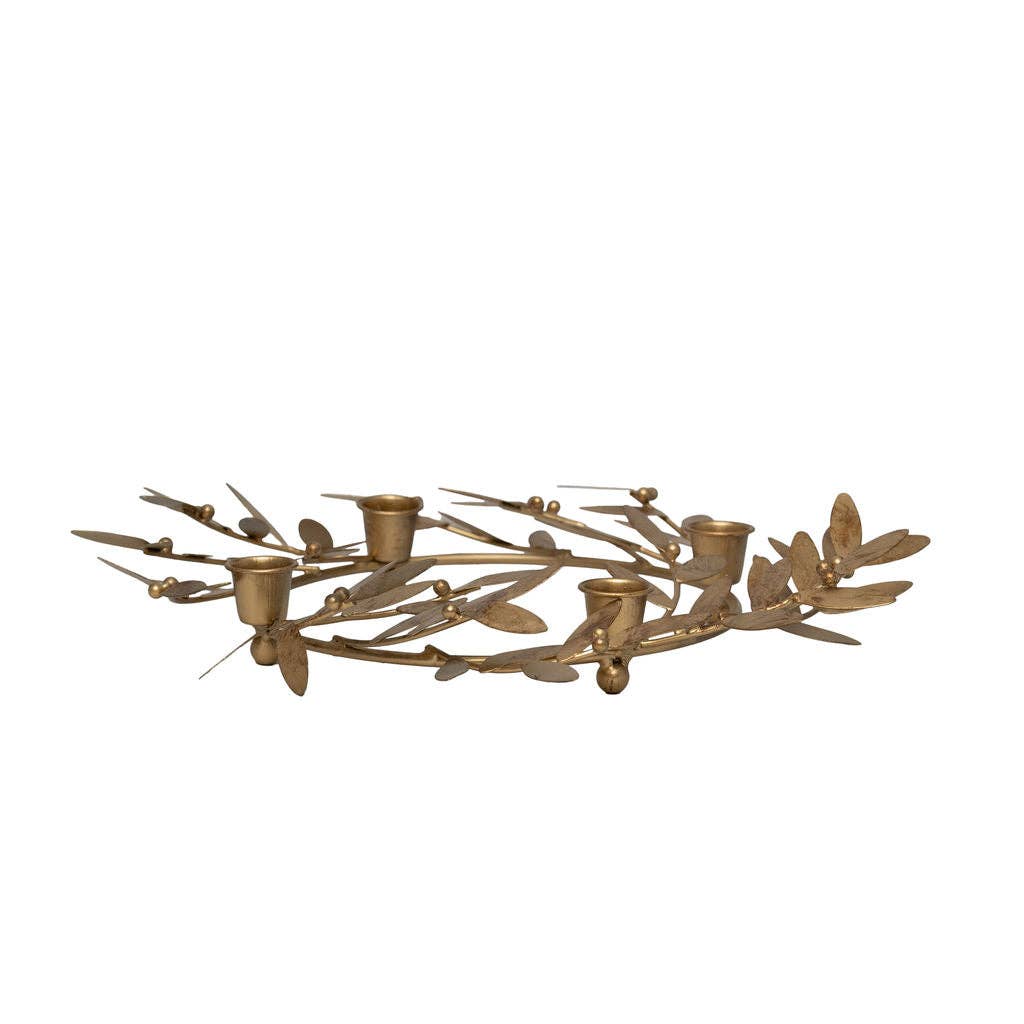 Golden Olive Candle Holder Table Centrepiece - PRE ORDER