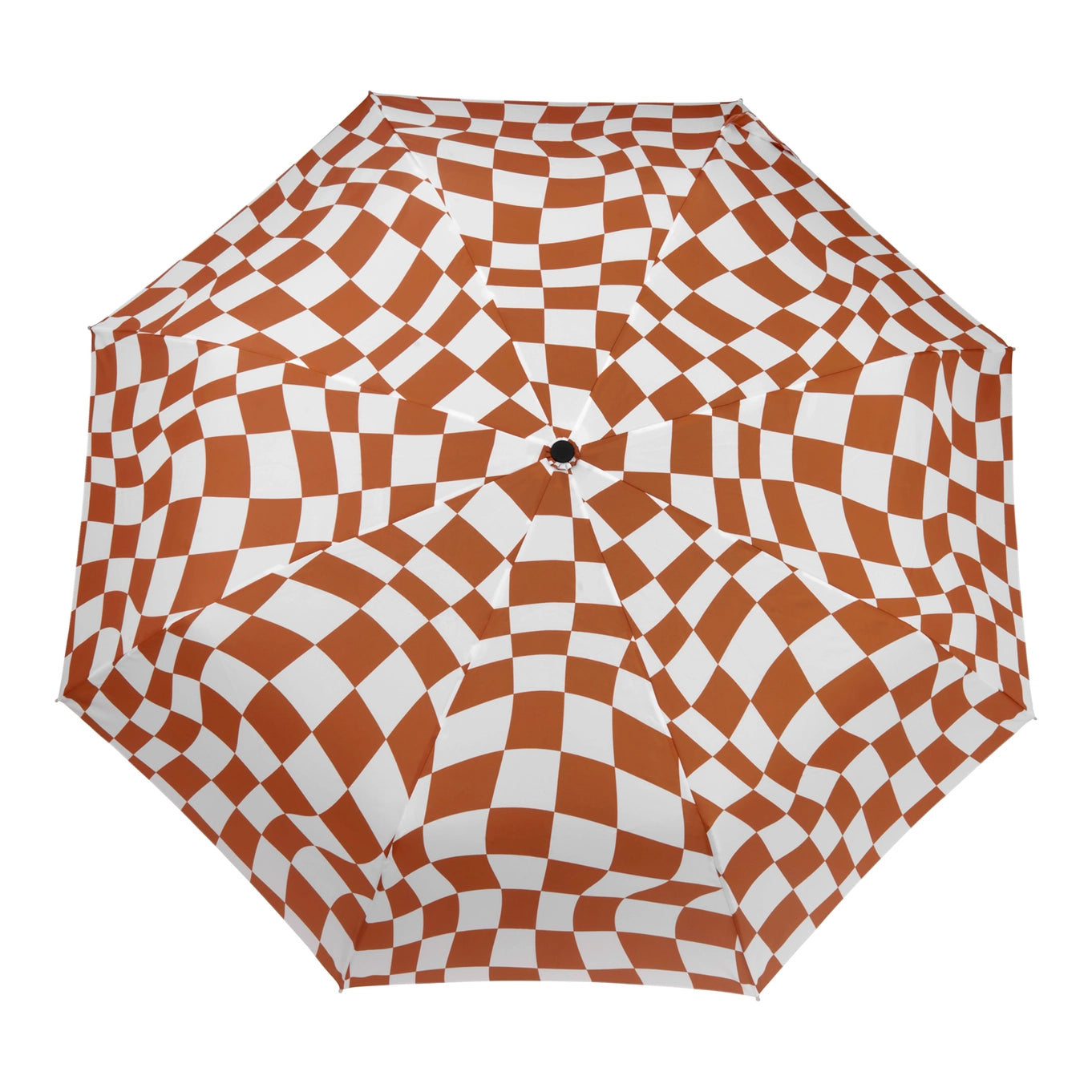 Peanut Butter Checkers Eco-Friendly Wind Resistant Umbrella By Original Duckhead