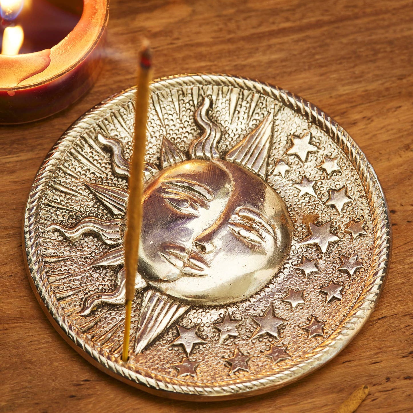 Sun, Moon & Stars Incense Holder
