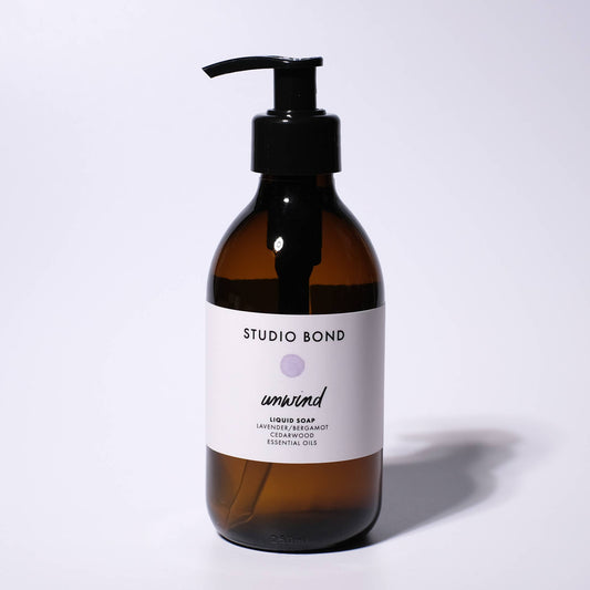 STUDIO BOND Unwind Lavender + Bergamot Liquid Soap: 250ml
