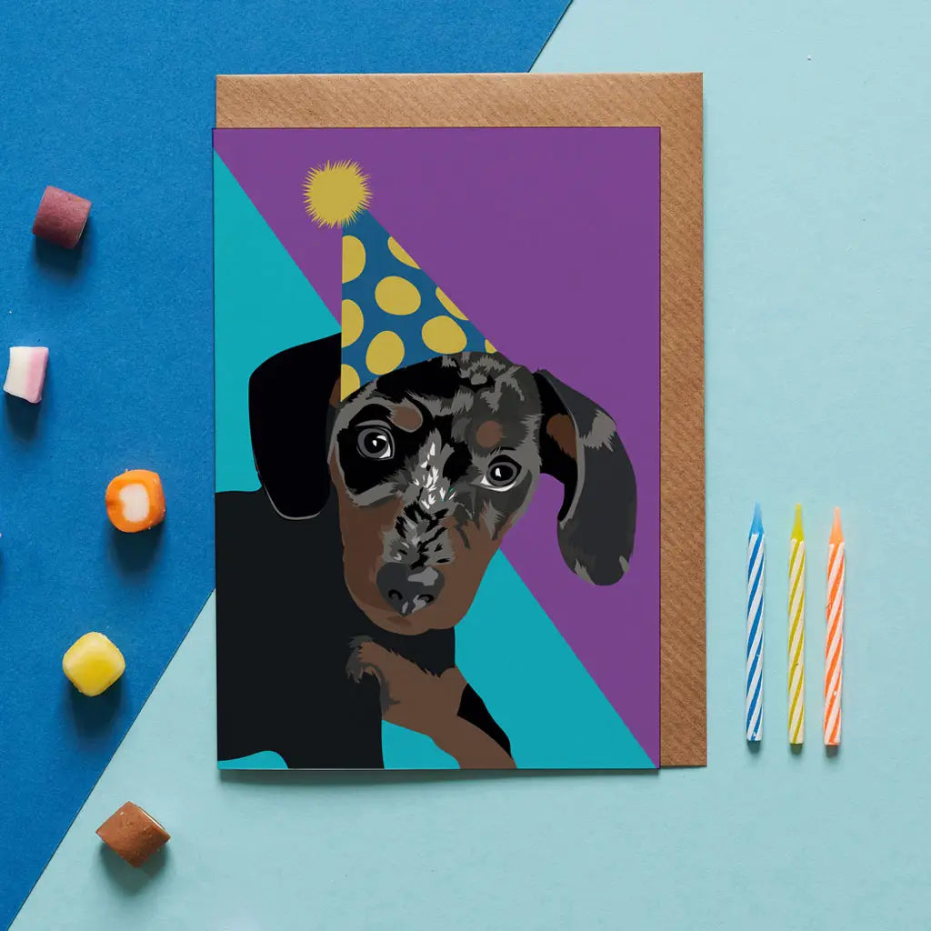 Stella The Sausage Dog Card By Lorna Syson
